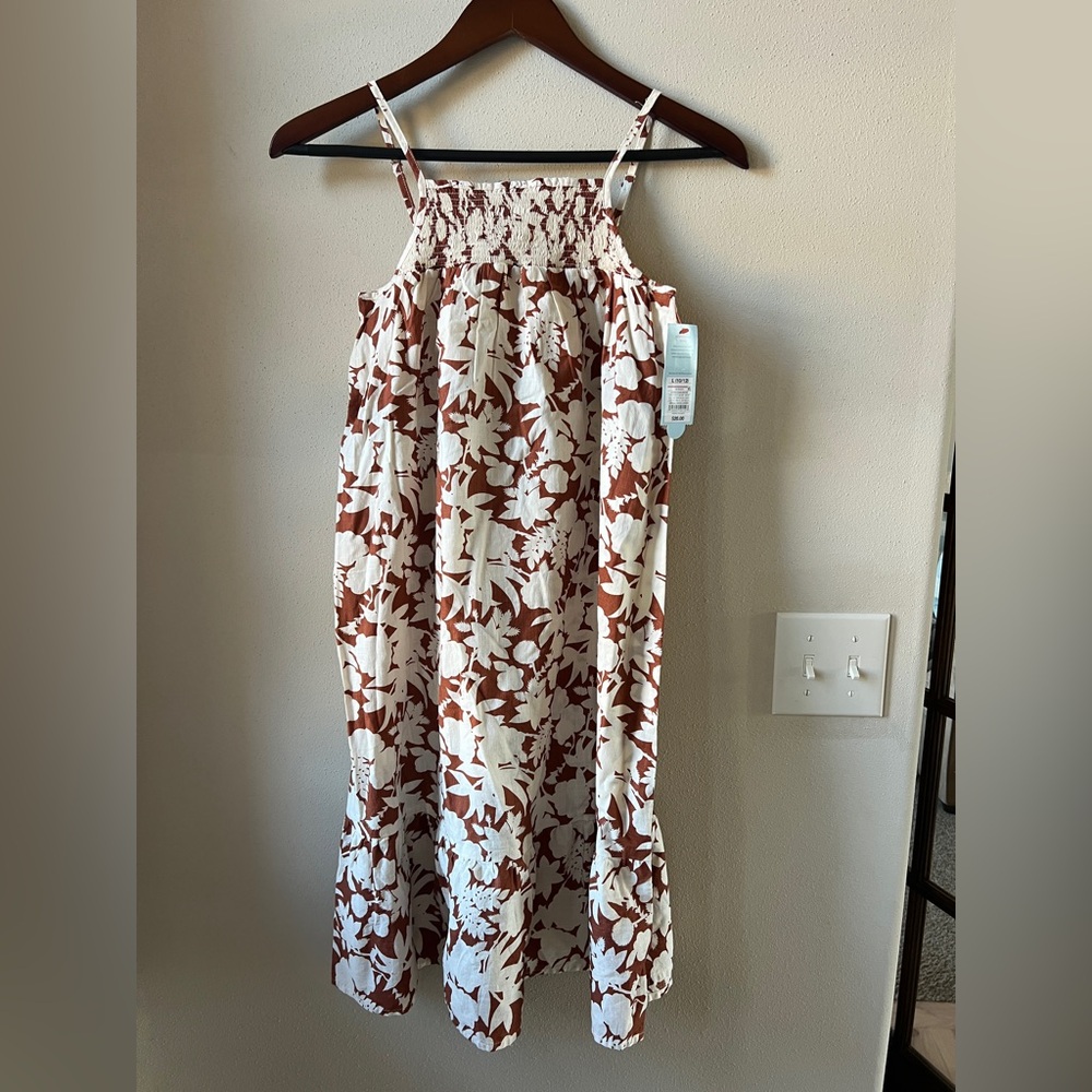 Girl’s Size L (10/12) Cat & Jack NWT Maxi Dress- Smocked Top